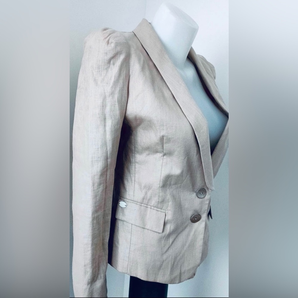 IKKS: Off-White Linen Blazer